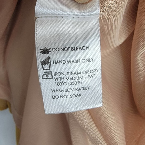 Unbranded Tank Sheer Mustard and Cream Dress - Picture 4 of 16